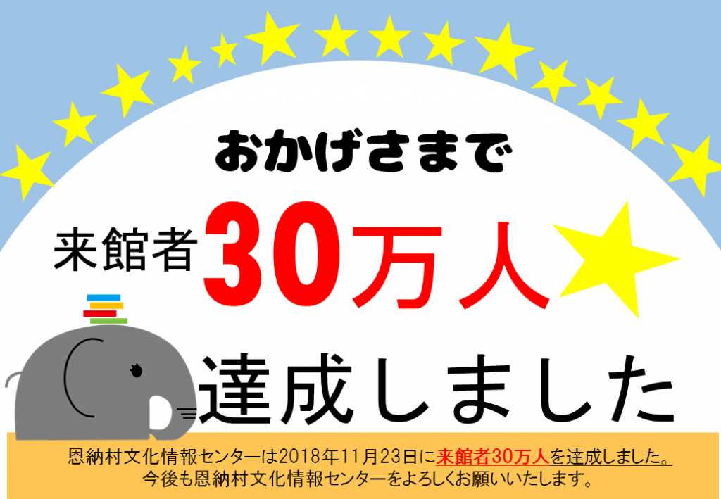 30万人達成ポスター